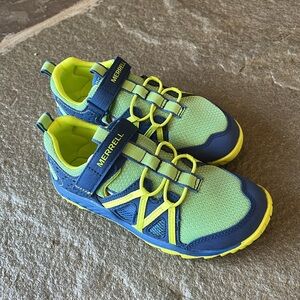 Kids Merrell Hydro Glove Blue/Green Shoes Size 1